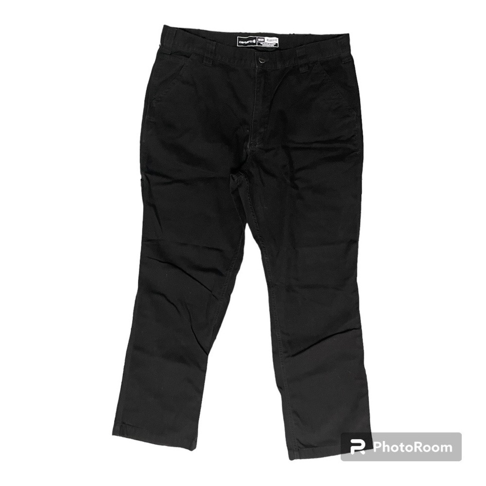 Carhartt Mens 38X32 Black Denim Relax Fit Pants